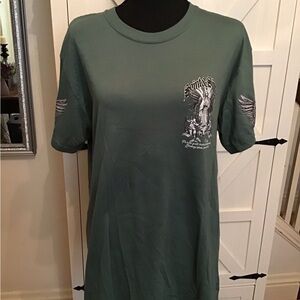 Dark Green Graphic Tee